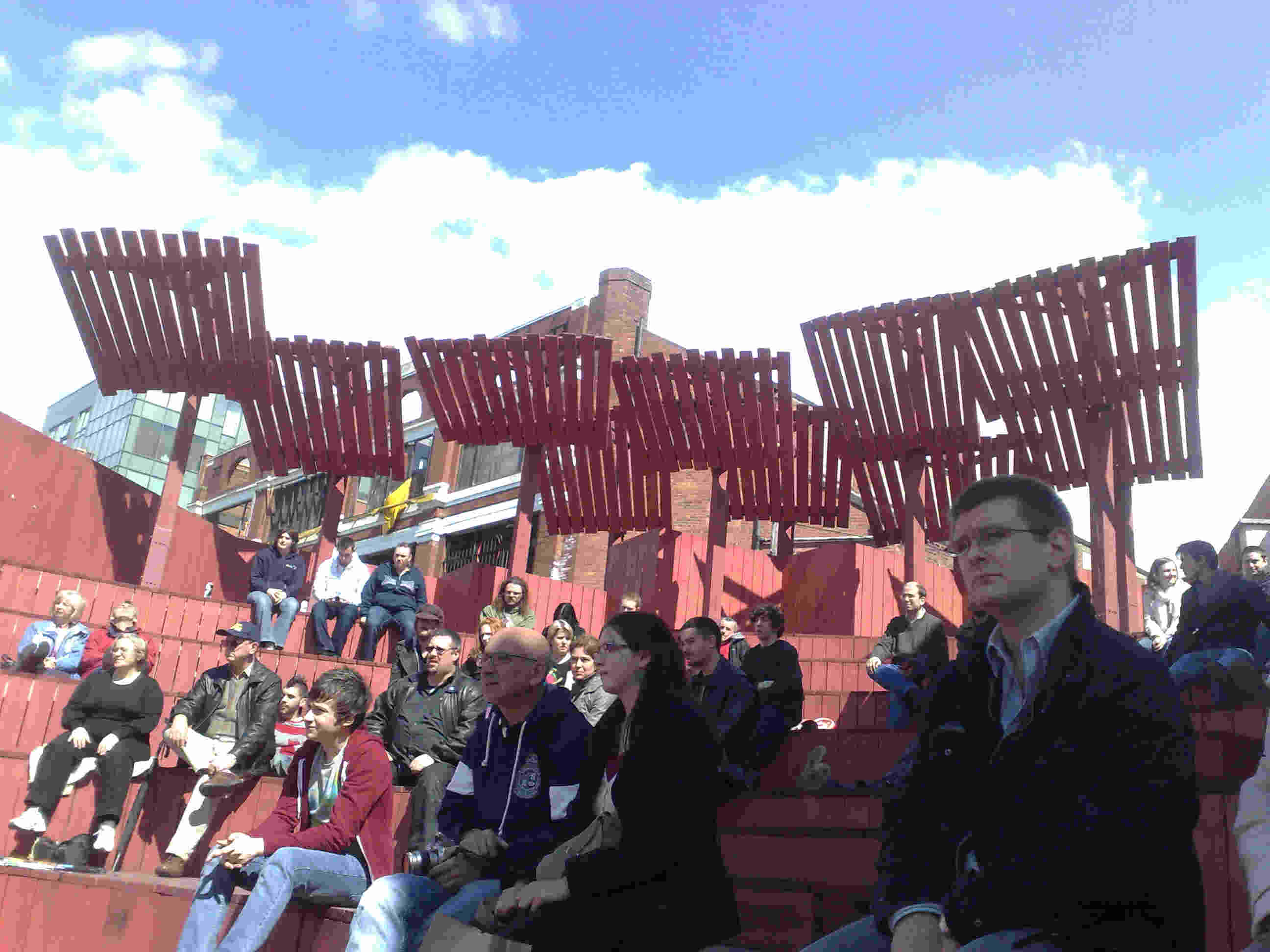 the-audience The amphitheatre festival goers