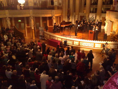 Audience Sing Auld Lang Syne