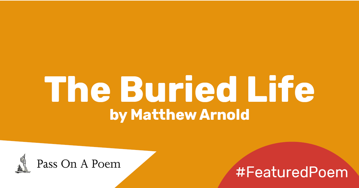 the buried life matthew arnold