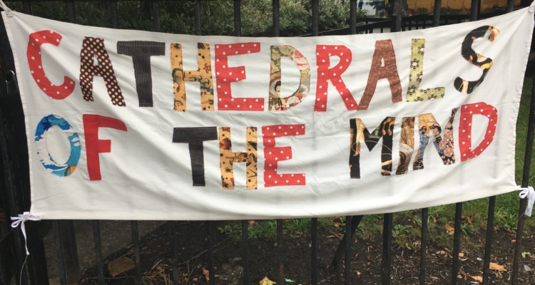 Banner outside Sefton Park Library
