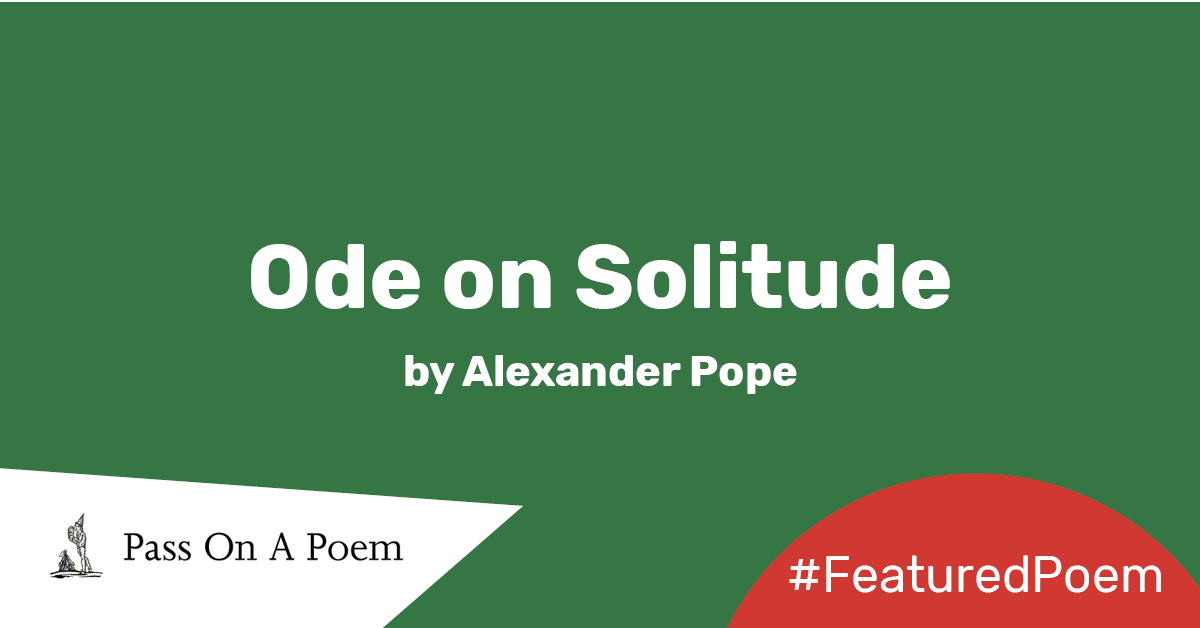 solitude by alexander pope