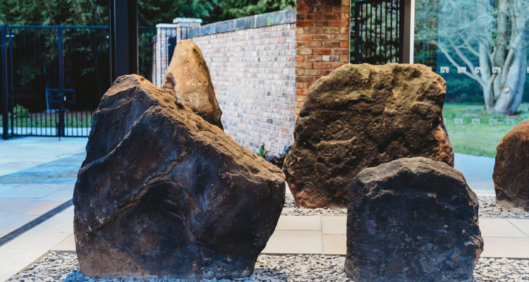 A photo of the Calder Stones