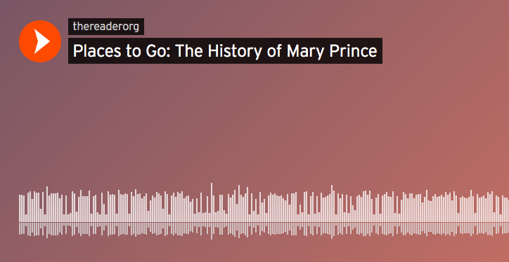 Audio recording: The History of Mary Prince