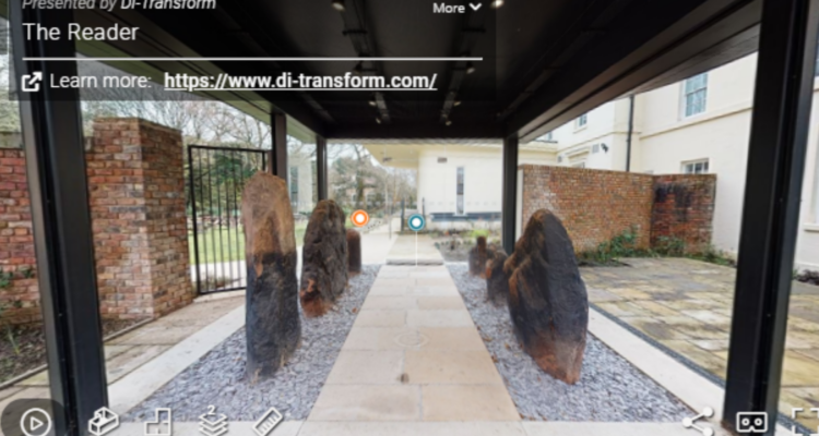 The calder stones as they appear on the virtual reality tour of the mansion house