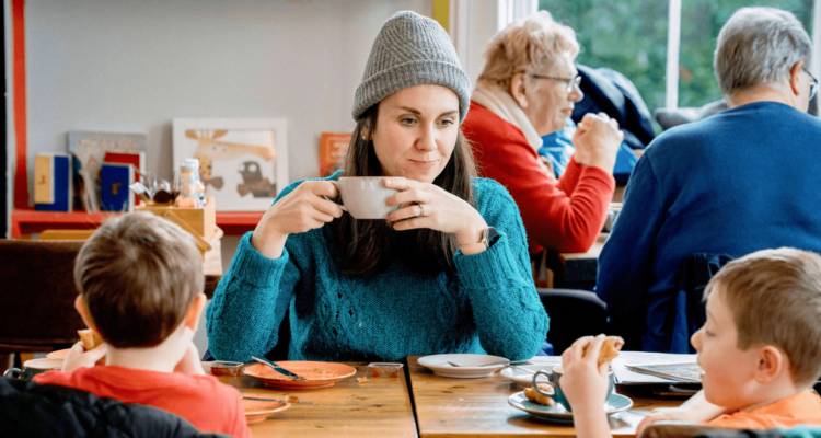 Family in The Reader Cafe