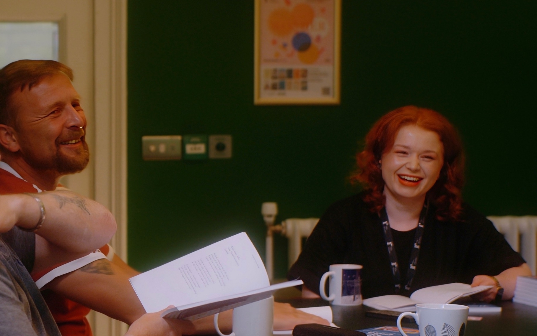 James: ‘I am really grateful to have this reading group and Damien John Kelly House. I wish so many more people could get this kind of help’ 